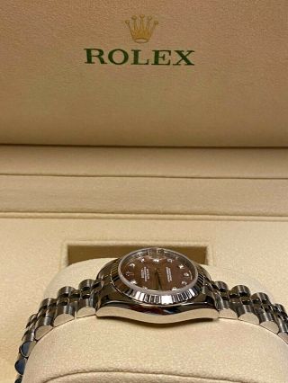 Rolex Lady - DateJust SS & 18K White Gold Pearl Dial & Diamonds Ref: 179174 4