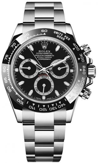 Rolex Cosmograph Daytona Men ' s Black Dial Watch 116500LN - 0002 PNG Read 2