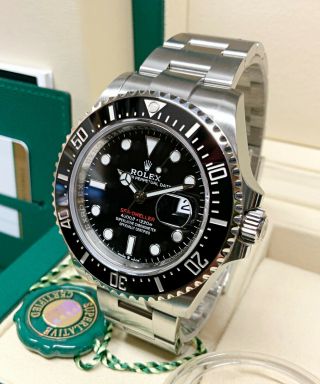 Rolex Sea - Dweller 126600 Red Writing 43mm Black Dial 2018 WITH PAPERS 3