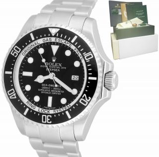 Rolex Sea - Dweller Deepsea Stainless Steel 44mm Black Dive Watch 116660 B,  P