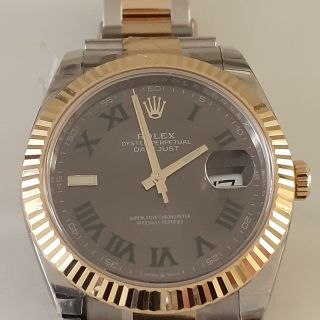 Full Stickers Rolex Datejust II 41mm Wimbledon Dial Two Tone Oyster Watch 126333 2