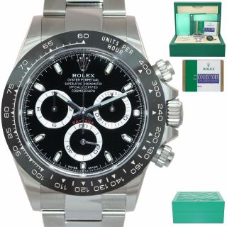 2019 Papers Rolex Daytona 116500 Black Ceramic Steel Watch Box