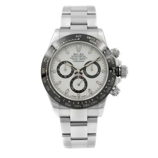 Rolex Daytona White Panda Dial Steel Ceramic Automatic Mens Watch 116500ln W