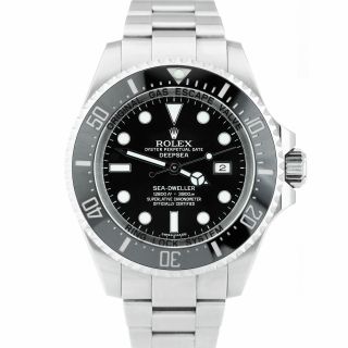 2016 UNPOLISHED Rolex Sea - Dweller Deepsea Stainless 44mm Black Dive Watch 116660 5