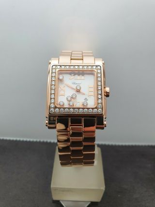 Chopard Happy Sport Square 18k Yellow Gold With Diamonds Lady 