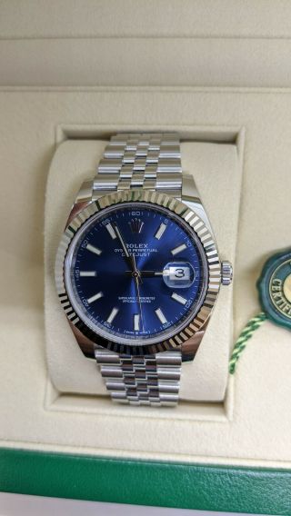 2020 Rolex Datejust 126334 Steel & 18k Gold Watch 41mm - - Blue Index Dial