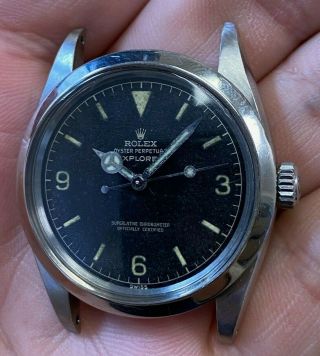 Vintage Rolex Oyster Perpetual Explorer Wristwatch Ref.  1016 Gilt Chapter Ring 6