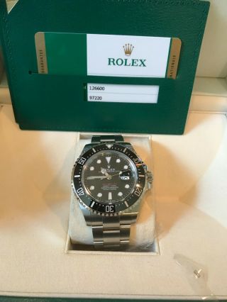 Rolex Sea - Dweller Red 126600 43mm Stainless Steel Oyster Perpetual Circa 2020