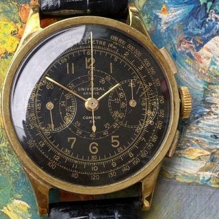 Universal Geneve Compur 30 Chronograph Vintage Watch 100 35 Mm