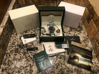 Rolex Submariner M Serial 2008 Black 16610 Stainless Steel Box Booklets