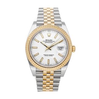 Rolex Datejust 41 Auto Steel Yellow Gold Mens Jubilee Bracelet Watch 126333