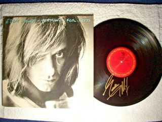 Eddie Money " Playing For Keeps " Signed Autographed Record Vinyl Rare