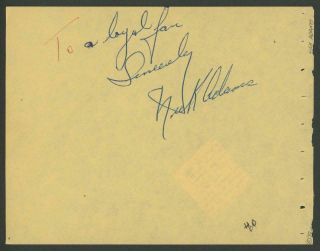 Nick Adams (1931 - 1968) And James Mason (1909 - 1984) Signed Album Page | Autograph