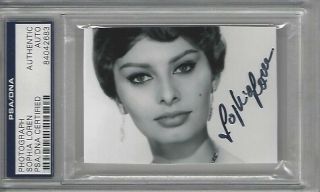Sophia Loren Actres Signed/autograph Photo Psa/dna Certified Sexy Rare