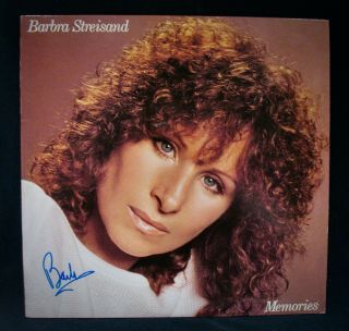 Barbra Streisand Autographed Memories Album My Heart Belongs To Me Near