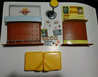 Barbie My Scene Daily Dishcafe Playset 2003 Pastry Coffee Bar Pieces&accessories