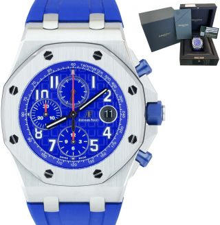 2020 Audemars Piguet Royal Oak Offshore Diver White Blue Dial 15710st Watch
