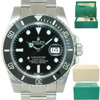 2020 Rolex Submariner Date 116610 Steel Black 40mm Ceramic Bezel Watch Box