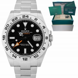 Dec 2020 Rolex Explorer Ii 42mm Black Orange Gmt Date Watch 216570