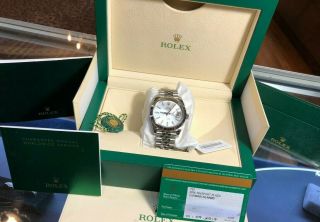 Rolex Datejust 41 Silver Fluted Bezel Jubilee 2017 Card/box/papers 126334