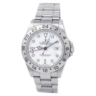 Rolex Explorer Ii Stainless Steel Oyster Automatic White Men 