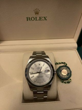 Rolex Datejust 41 Stainless Silver Dial