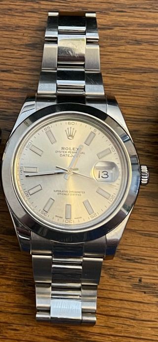 rolex datejust 41 Stainless Silver Dial 2