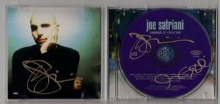 Joe Satriani Signed Cd And Cover Art Engines,  1 Auto Autograph Sign Twice