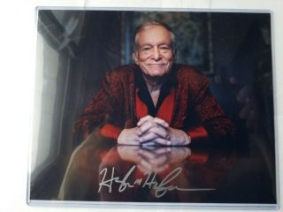 Hugh Hefner Signed 8x10 Autographed Photo With - Playboy