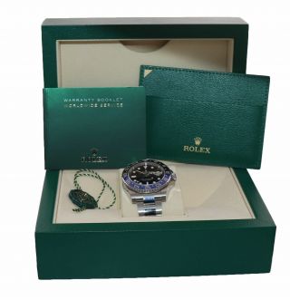 2019 Rolex GMT Master II 116710 BLNR Steel Ceramic Batman Blue Watch Box 2