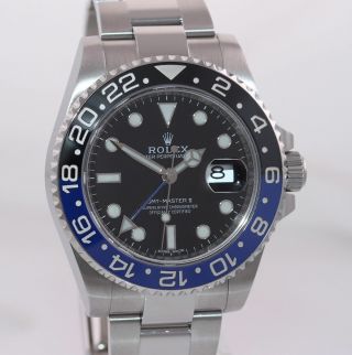 2019 Rolex GMT Master II 116710 BLNR Steel Ceramic Batman Blue Watch Box 5