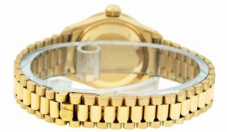 Rolex Watch Womens Datejust President 18K Yellow Gold Tahitian MOP Diamond Dial 6