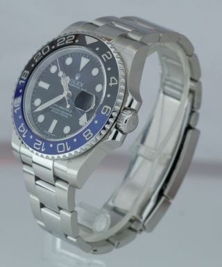 2014 Rolex GMT Master II Batman Blue Black Ceramic Stainless Watch 116710 BLNR 3