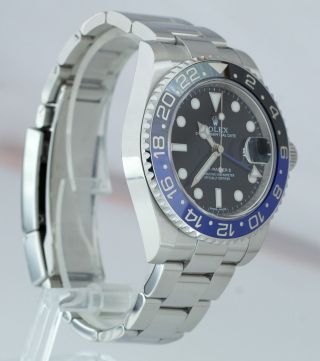 2014 Rolex GMT Master II Batman Blue Black Ceramic Stainless Watch 116710 BLNR 4