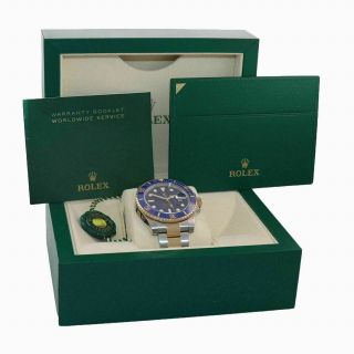 2019 Rolex Submariner Blue Ceramic 116613LB Two Tone Yellow Gold Watch Box 2