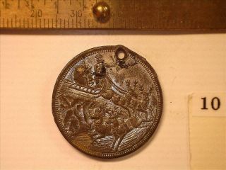 Early Santa Claus Christmas Token Medal