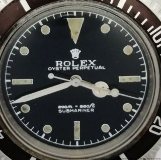 Rolex Submariner 5513 1964 Vintage Mens Stainless Steel Wrist Watch runs 2