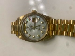 Mens Rolex Day - Date Presidential 18038 Gold