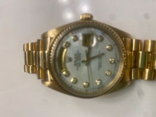 mens rolex day - date presidential 18038 gold 2