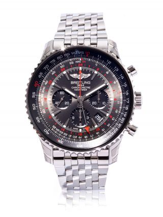 Breitling Navitimer Gmt Limited Edition Stainless Steel 48mm Ab04413a/f573