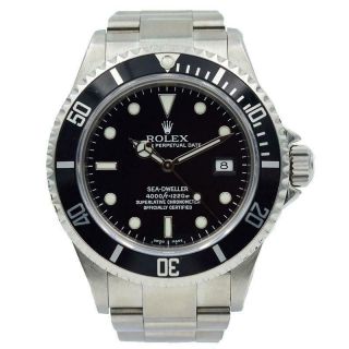 Rolex Sea Dweller 16600t - Black Dial And Bezel With Stainless Bracelet - 40mm