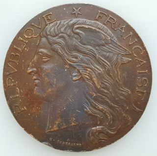 France Bronze Medal,  Ministry Of Agriculture By Hubert Ponscarme 50 Mm,  45 Gr