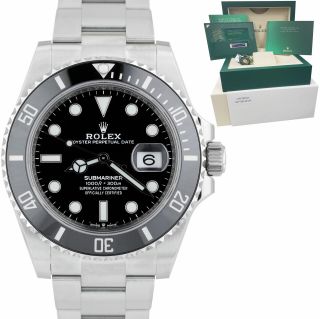 2020 Card Rolex Submariner 41 Date Steel Black Ceramic Watch 126610 Ln