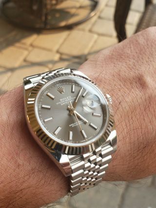 2020 Rolex Datejust 41 126334 Rhodium Dial 41mm Fluted Gold Stainless Jubilee