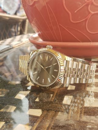2020 Rolex DateJust 41 126334 Rhodium dial 41mm Fluted Gold Stainless Jubilee 3