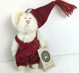 Boyds Bears Squeek Mcsnoozle Mouse Christmas Plush Ornament With Tag