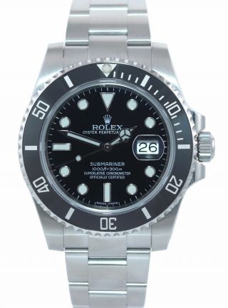 2020 Rolex Submariner Date 116610 Steel Black Dial Ceramic Bezel Watch Box 3