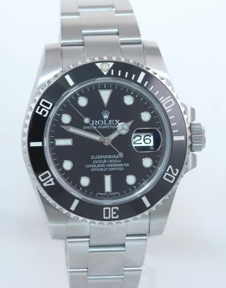 2020 Rolex Submariner Date 116610 Steel Black Dial Ceramic Bezel Watch Box 4