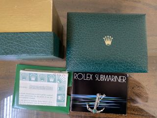 Fully Complete Vintage Rolex Submariner Stainless Steel Black Dial 16800 5