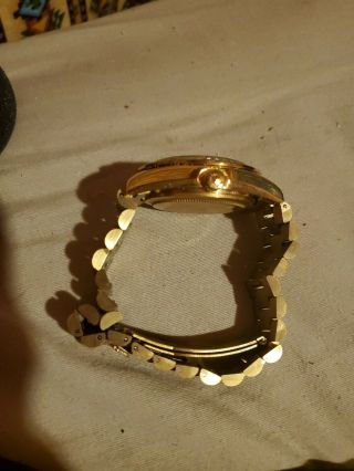 Rolex watch mens 18k gold/diamonds 2